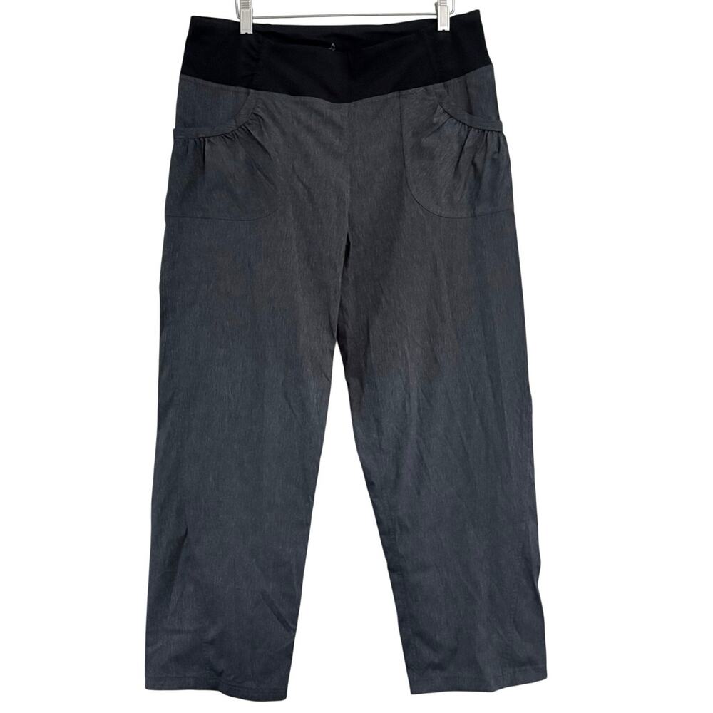 Prana Summit Pants Women's Size XL Charcoal Gray 28 Inseam Outdoor Travel